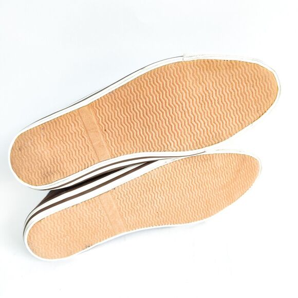 90's Y2K dELiA's Brown Blue Trim Bow Ballet Flats Corley Vegan Size 8 Coquette - Picture 11 of 11